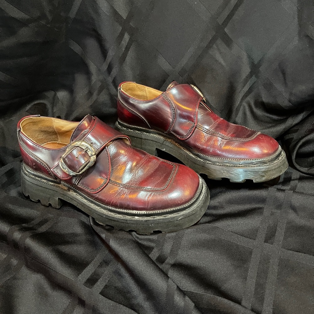 Frye monk strap loafer